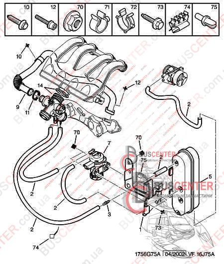 Вакуумный ресивер Citroen Berlingo 9647191780 53752 фото