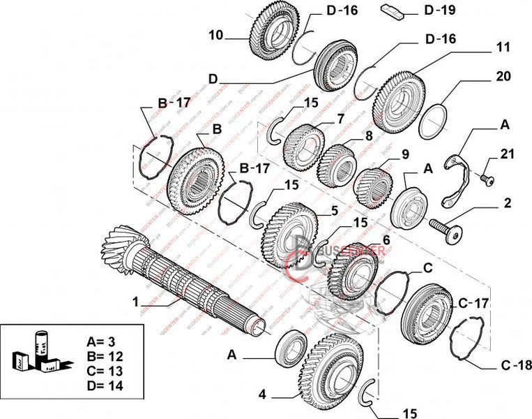 Стопор муфты синхронизатора 5-6 передачи Fiat Ducato 9651737880 70473 фото