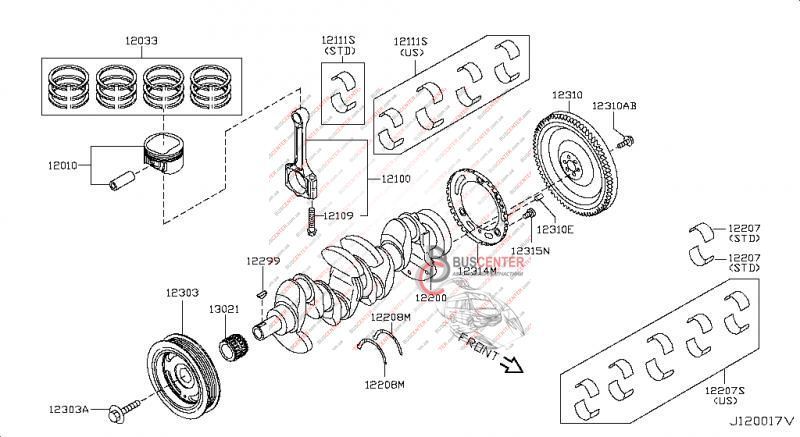 Маховик сцепления Nissan Qashqai 12310EE040 12310-EE040 117531 фото