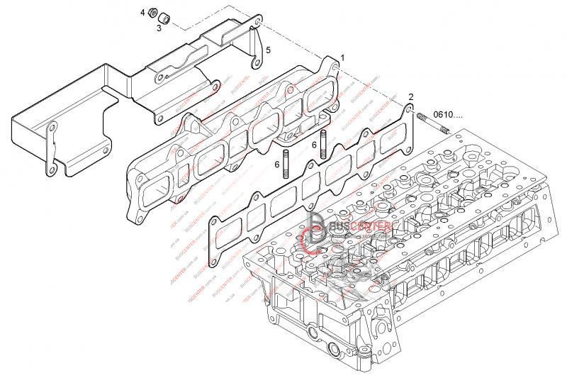Коллектор выпускной Mitsubishi Canter 504334368 121175 фото