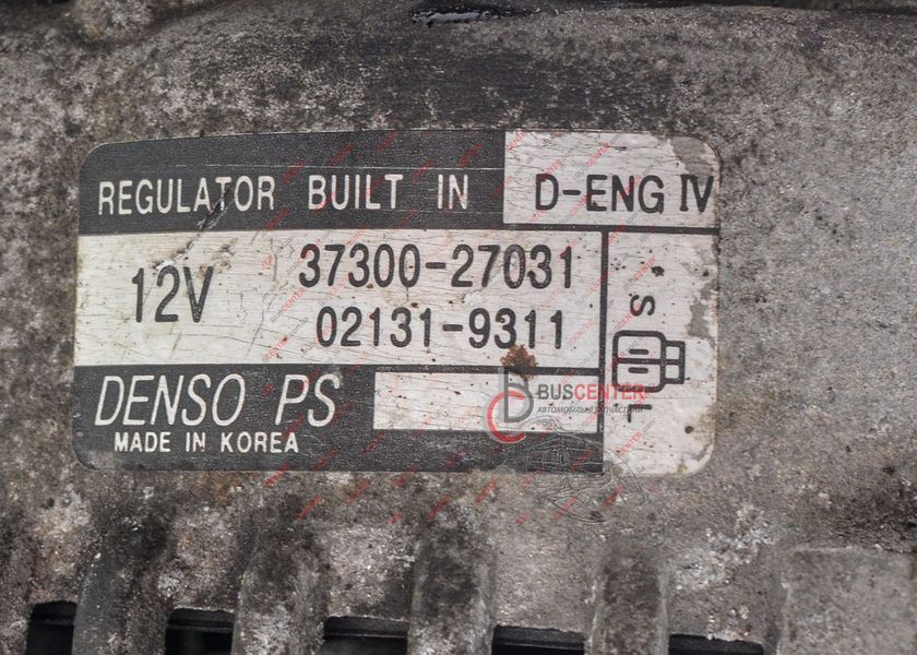 Генератор 120 A Hyundai Tucson 37300-27031 02131-9311 165087 фото