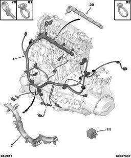 Защита проводки двигателя (накладка) Citroen Berlingo 6556L3 118188 фото