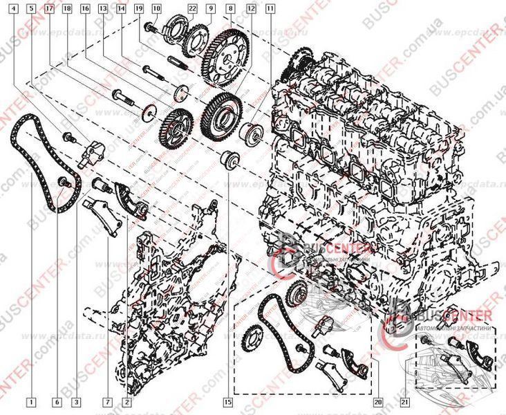Стопорная шайба шестерни ГРМ Renault Master 7701057874 50481 фото