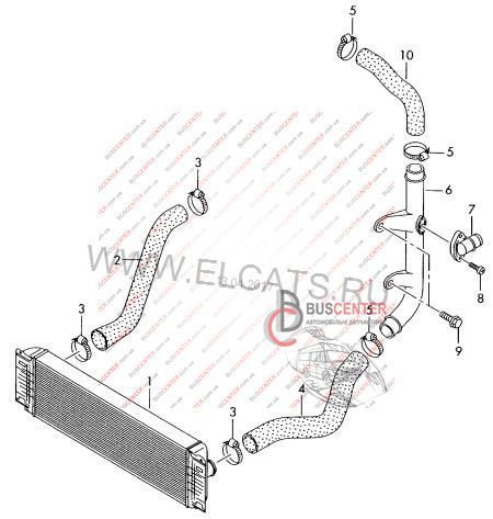 Патрубок інтеркулера правий Volkswagen Crafter 9065280282 2E0145856 67320 фото