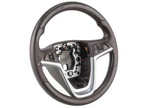 Руль под AirBag (с кнопками мультимедиа, коричневый) Opel Insignia 13316548 182199 фото