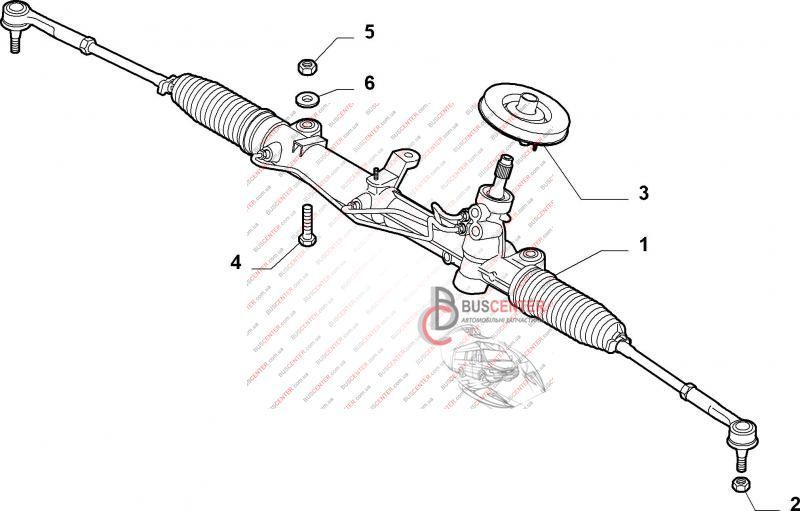 Защита рулевой рейки (накладка, чашка) Fiat Fiorino 51813189 75283 фото