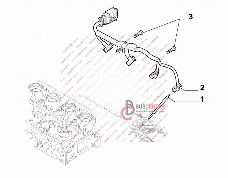 Свічка розжарювання 5 V Fiat Scudo 9683195280 Y8001AS 5V K187V 23606 фото