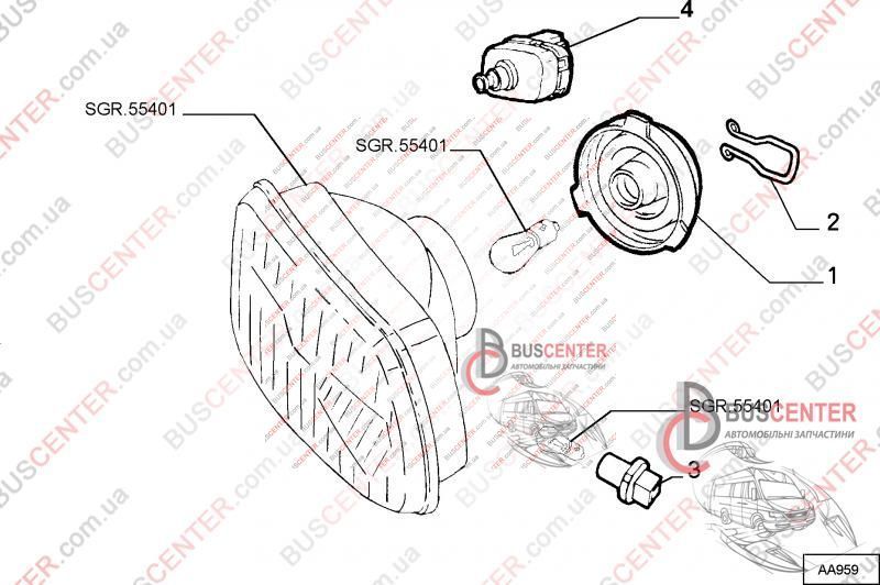 Заглушка фары Fiat Ducato 9947783 65350 фото