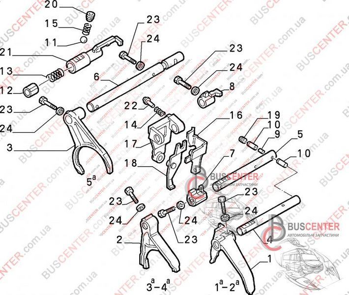Вилка включения 3-4 передачи ME Fiat Ducato 9605518280 45495 фото