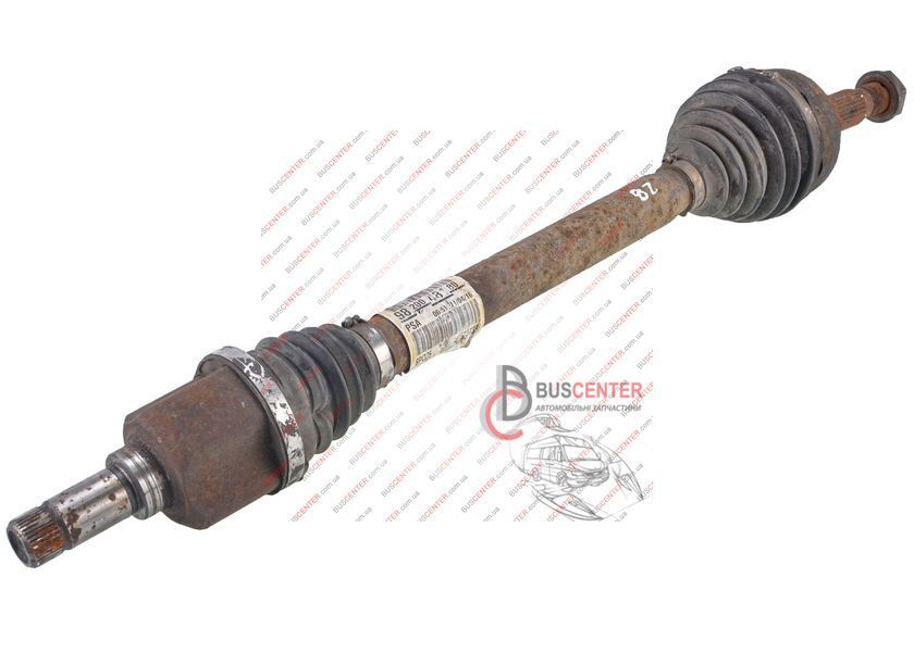 Полуось левая 28/37 шлицов Peugeot Traveller 9820048180 164640 фото