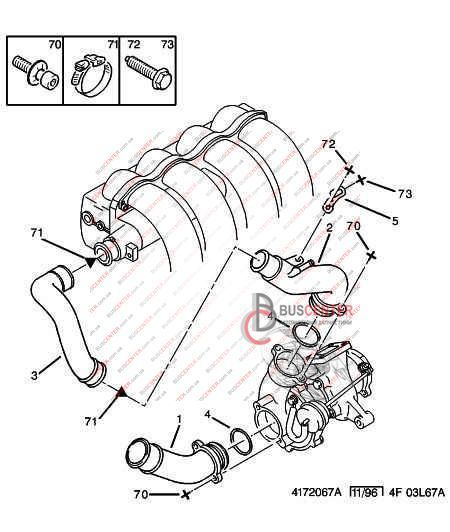 Патрубок турбины Peugeot Boxer 1424X7 9626945710 78782 фото