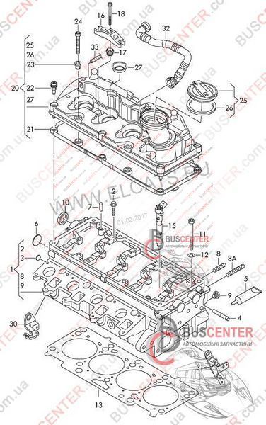 Патрубок сапун Volkswagen Transporter 03L103493K 62835 фото