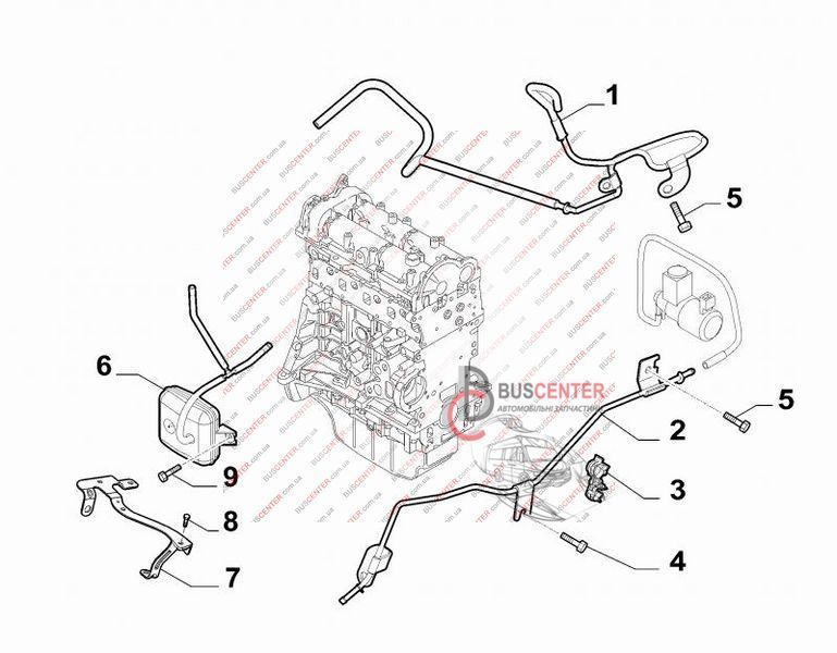 Бачок вакуумной системы (ресивер) Fiat Doblo 51837964 69084 фото