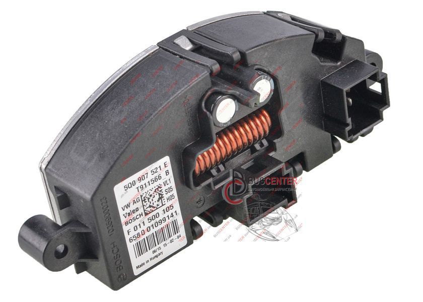 Регулятор вентилятора пічки (реостат, резистор) Volkswagen Golf 5Q0907521E F011500105 166814 фото