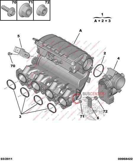 Дросельна заслонка Citroen Berlingo 0280750085 25363 фото