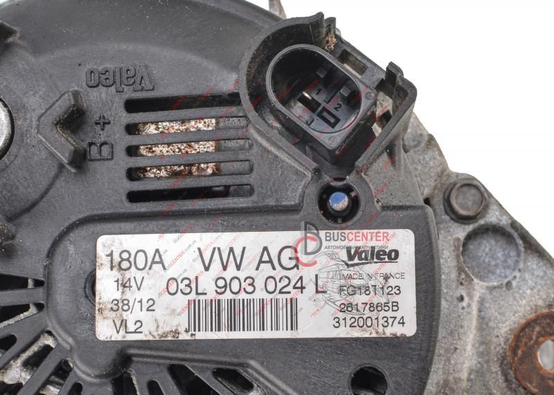 Генератор 180 A Volkswagen Transporter 03L903024L FG18T123 156513 фото