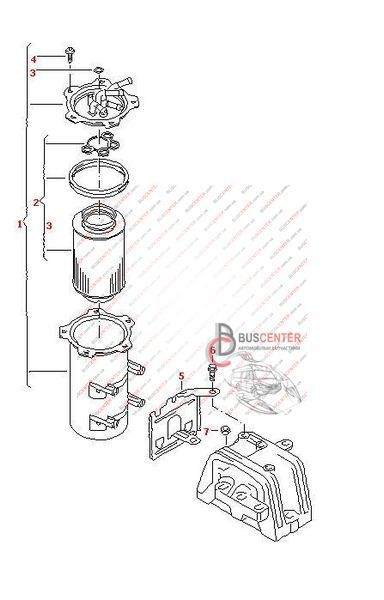 Кронштейн крепления топливного фильтра Volkswagen Caddy 1K0127811C 67846 фото