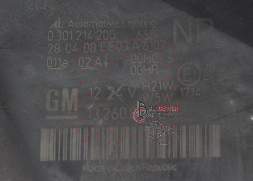 Фара передня Opel Zafira 13260844 0301214201 169939 фото