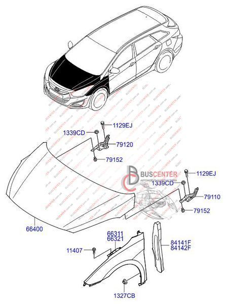 Ущільнювач крила лівого Hyundai I 40 84116-3Z000 130497 фото