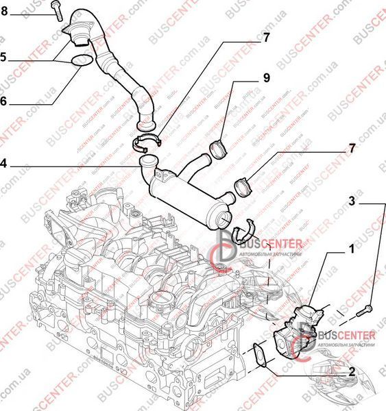 Клапан EGR Fiat Scudo 9672880080 116674 фото