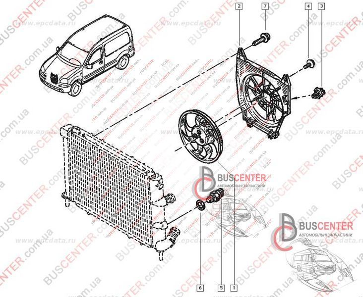 Датчик включения вентилятора Renault Master 268063 7700839072 41325 фото