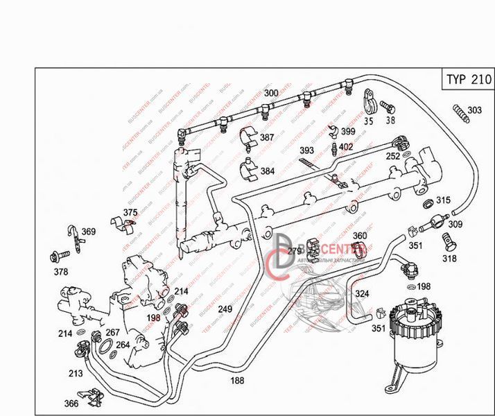 Шланг обратки Mercedes E-Class A6120703932 A 612 070 39 32 117965 фото