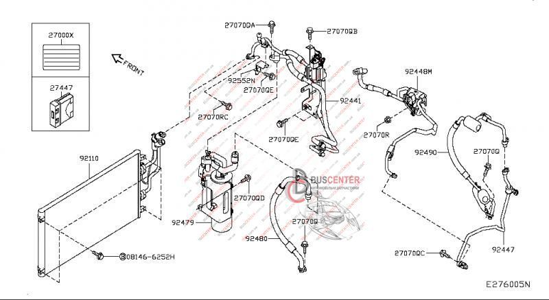 Клапан кондиционера Nissan Leaf 924413NL0B 443310-1200 115707 фото