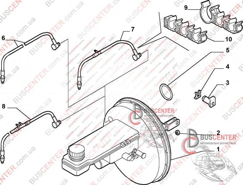 Вакуумный усилитель тормозов Fiat Ducato 46812917 0204024592 22320 фото