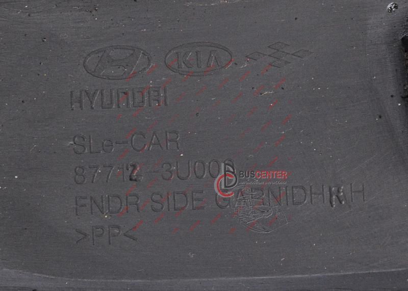 Декоративна накладка крила переднього правого Kia Sportage 877123U000 87712-3U000 154643 фото