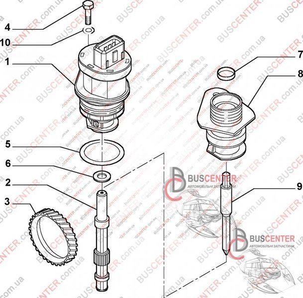 Привід спідометра Fiat Ducato 1400181080 83511 фото