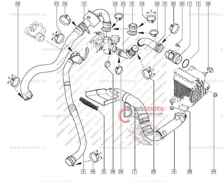 Патрубок інтеркулера Renault Megane 8200240894 102667 фото