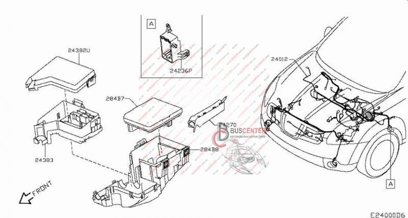 Корпус блока предохранителей (дефект) Nissan Qashqai 284B8BB50A 284B8-BB50A 115873 фото