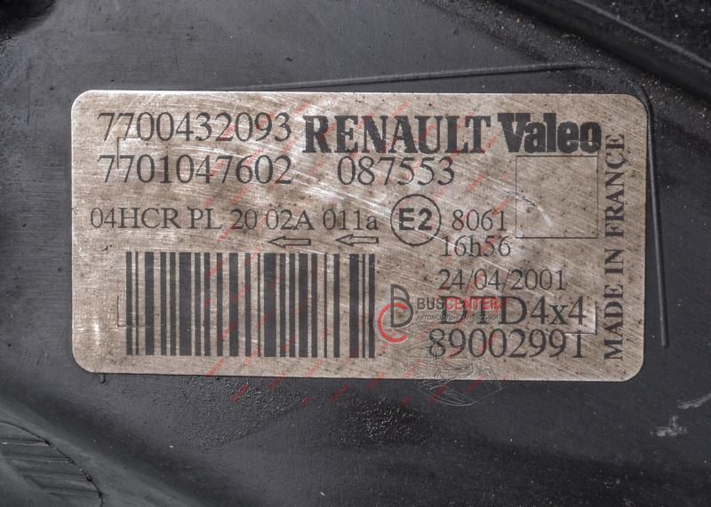 Фара передня права ( Scenic I RX4 99-03) Renault Scenic 7700432093 89002991 155001 фото