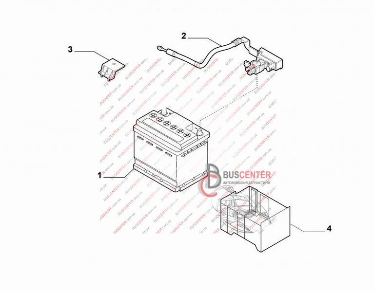 Клемма аккумулятора "MINUS" Fiat Doblo 51868876 503950430101 122620 фото