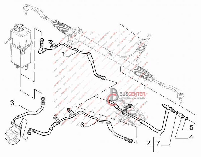 Трубка гідропідсилювача керма Fiat Ducato 1374625080 122002 фото