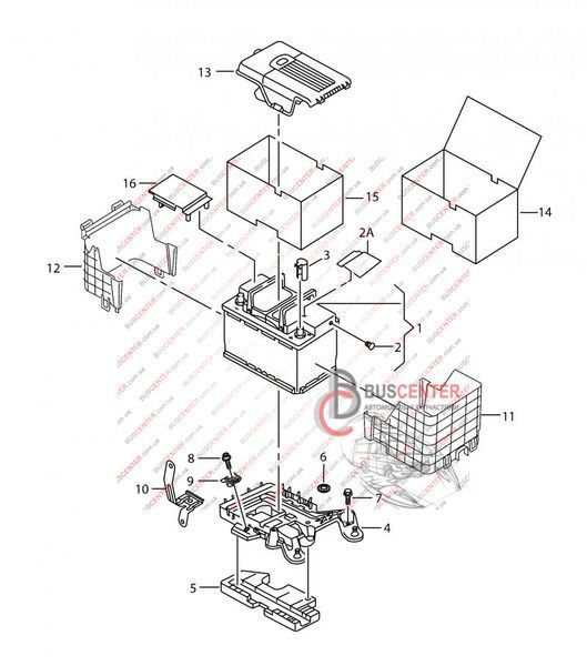 Кожух акумулятора Volkswagen Caddy 3C0 915 336 A 3C0915336A 119431 фото