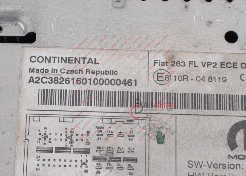 Автомагнитола Fiat Ducato A2C81465001 150355 фото