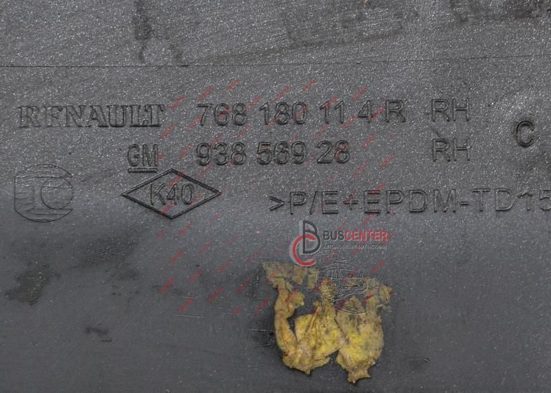 Молдинг правої бічної частини ( (у колір кузова) листя) Renault Trafic 93856928 768180114R 156264 фото