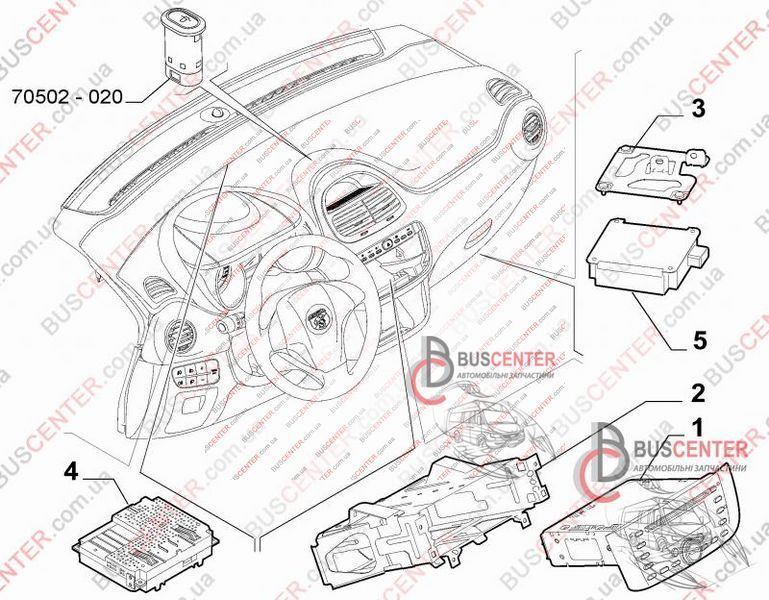 Кронштейн кріплення ЕБУ Fiat Fiorino 50516565 65006 фото