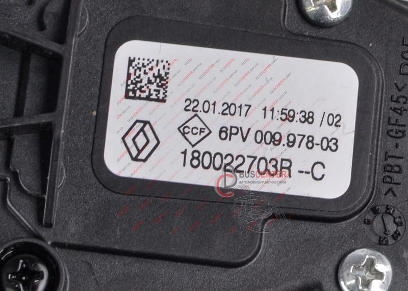 Потенциометр (акселератор, педаль газа) Renault Sandero Stepway 180022703R 144937-713978-413034 фото