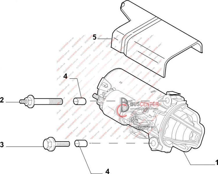 Стартер Fiat Ducato 9658144780 113959 126996 фото